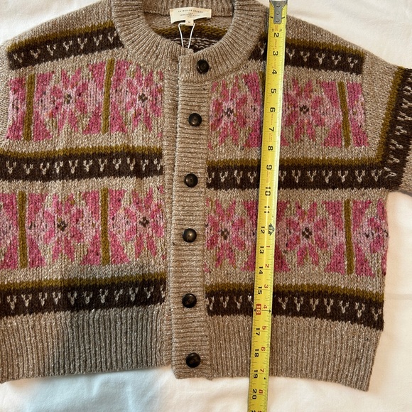 Sezane Multicolor Patterned Cardigan - Picture 3 of 6